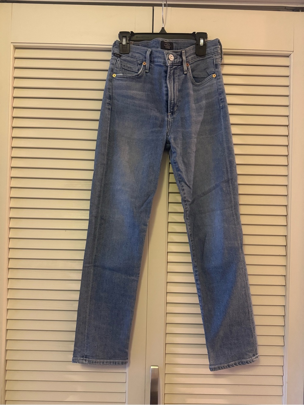Citizens Of Humanity light blue straight-leg jeans